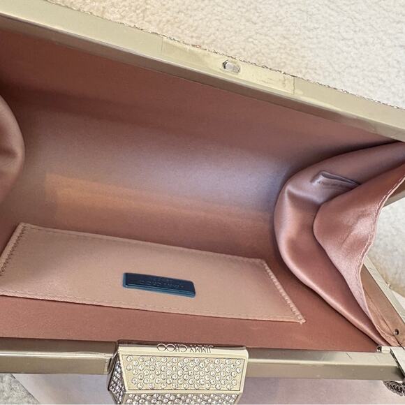 Jimmy Choo Zahra clutch bag with chain - Picture 6 of 7